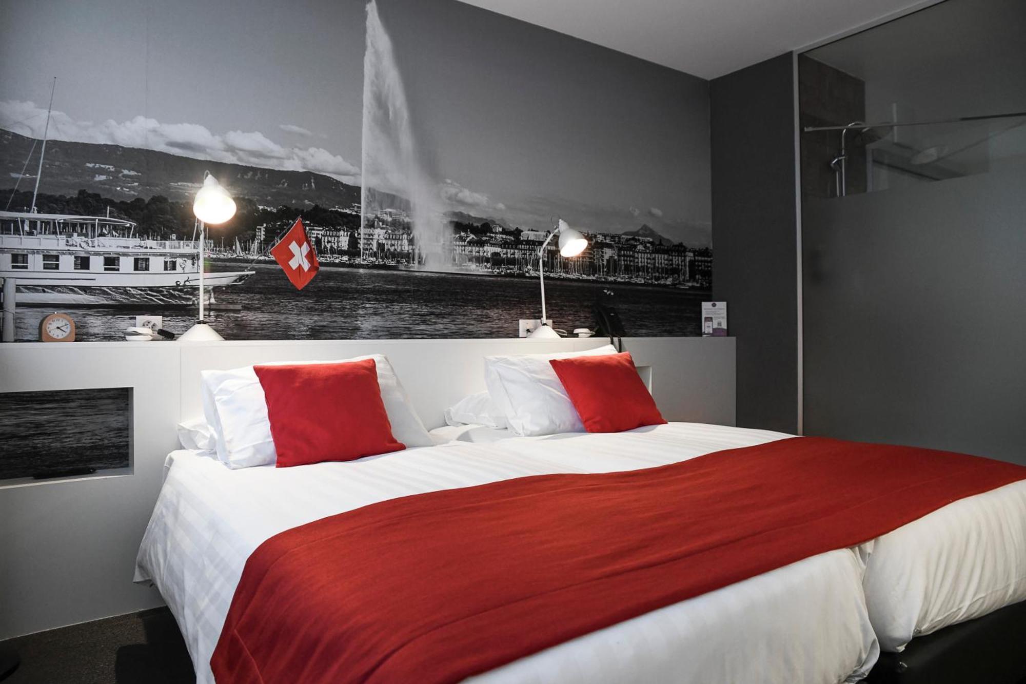 Home Swiss Hotel Genf Szoba fotó